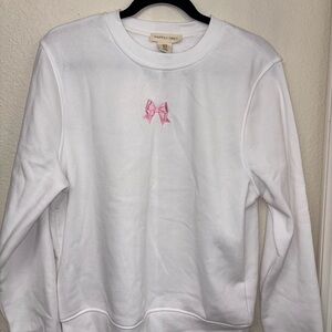 Happily Grey Women's White Crew Neck Sweater